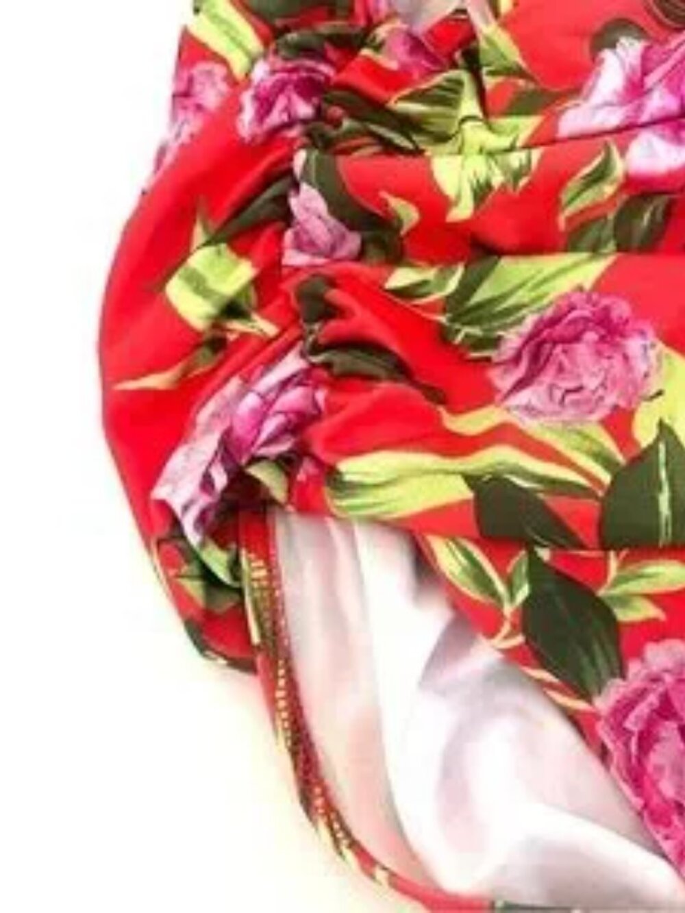 NWOT Zara Floral Draped Bodysuit - Picture 7 of 7